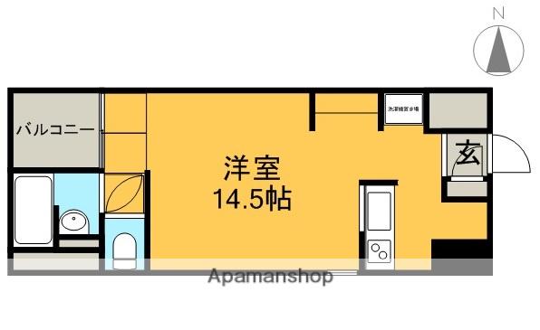 S-FORT六番町(ワンルーム/8階)の間取り写真