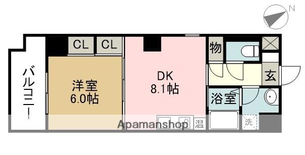 センチュリーパーク千年(1LDK/4階)の間取り写真