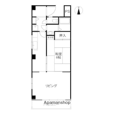 グランドヒルズ小碓3番館(2K/2階)の間取り写真