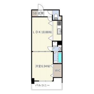 さくらHILLS桜本町イースト(1LDK/9階)の間取り写真