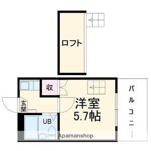 エスポワール錦(1K/2階)の間取り写真