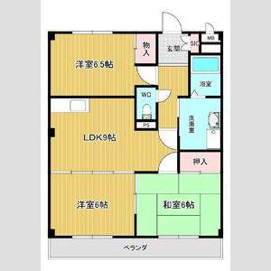 WAVE HOUSE(3LDK/2階)の間取り写真