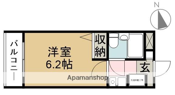 上高畑SKYマンションⅡ(1K/4階)の間取り写真