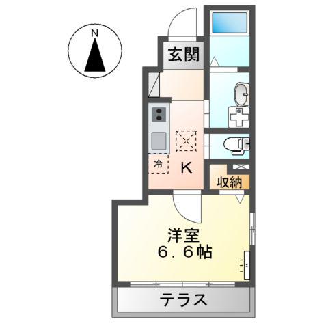 グレーシア ケーズ(1K/1階)の間取り写真