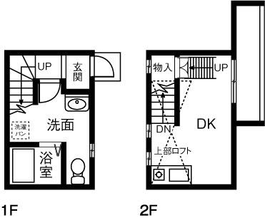 ラ・ルーチェ鶴田(1K)の間取り写真