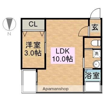 WARREN KOYO Ⅰ(1LDK/1階)の間取り写真