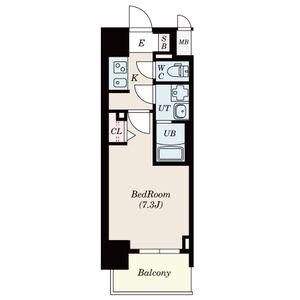 S-RESIDENCE東海通(1K/2階)の間取り写真