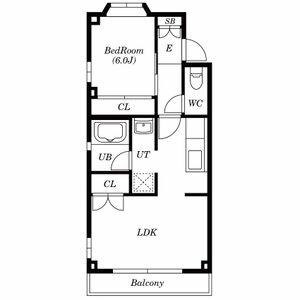 オーゼ鳥栖ビル(1LDK/3階)の間取り写真