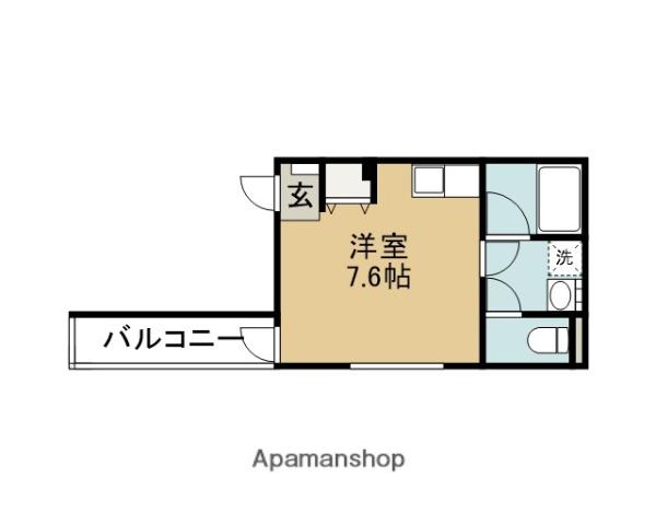 M-COURTⅠ(ワンルーム/3階)の間取り写真