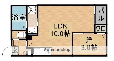 WARREN SHOUHOU Ⅰ(1LDK/1階)の間取り写真