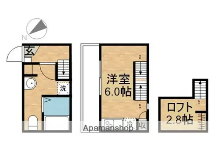 LE COCON好本町(ワンルーム/1階)の間取り写真