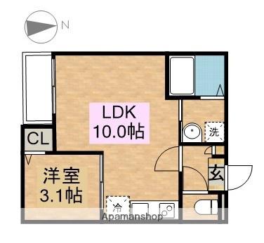 GRANDBLUE SHOHOⅡ(1LDK/1階)の間取り写真