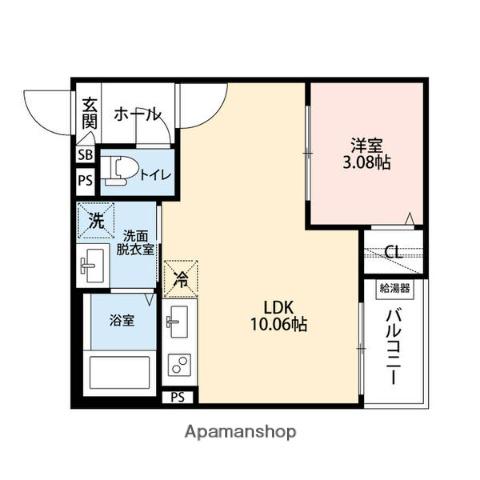 GRANDBLUE INAEIⅡ(1LDK/1階)の間取り写真