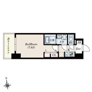 S-RESIDENCE桜本町AWESOME(1K/10階)の間取り写真