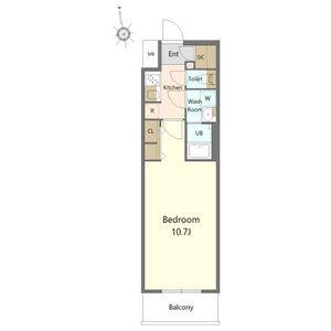 CRESTTAPP金山(1K/3階)の間取り写真