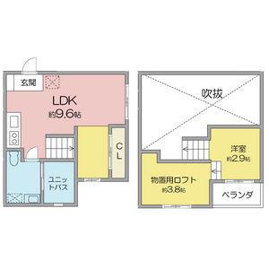 FLAT SHIVA(1LDK/1階)の間取り写真