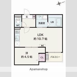 JACK ICHIBAN(1LDK/3階)の間取り写真