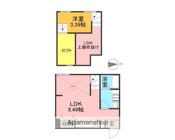 ELVITA(1DK/1階)の間取り写真