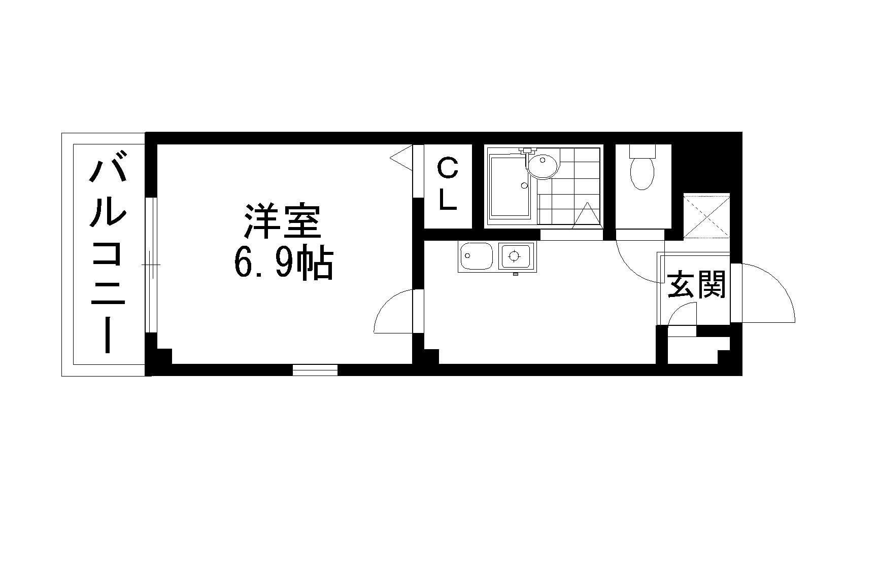 アイリス・コート(1K/2階)の間取り写真