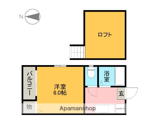 ハルミハイツ(1K/2階)の間取り写真