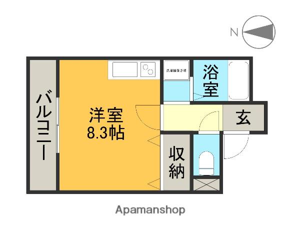 メルベーユ Ⅱ(ワンルーム/3階)の間取り写真