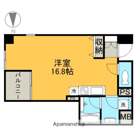 グラン・アベニュー栄(ワンルーム/5階)の間取り写真