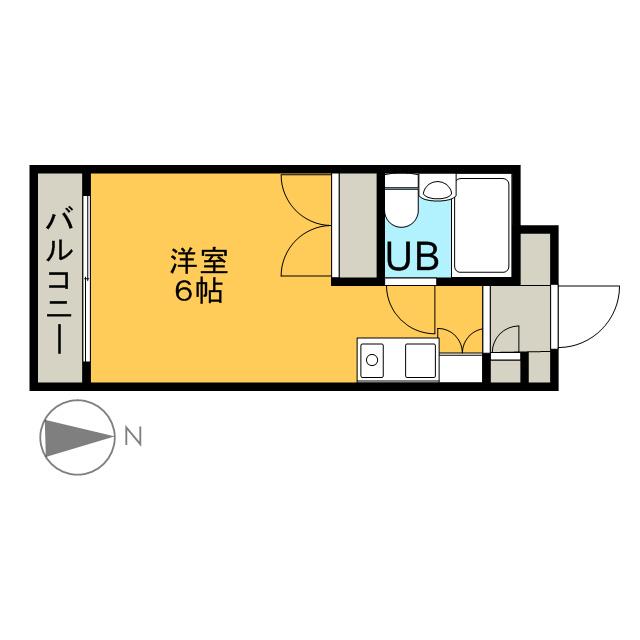 サンコート上前津(ワンルーム/4階)の間取り写真