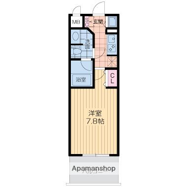 セノアタワー泉(1K/11階)の間取り写真