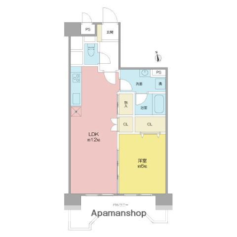 シャンボール日比野(1LDK/3階)の間取り写真