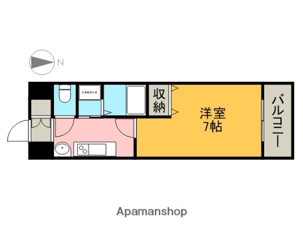 レジデンス名古屋千代田(1K/3階)の間取り写真