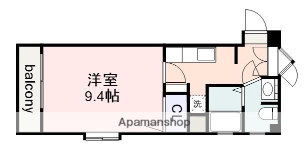 アメニティ吹上(1K/8階)の間取り写真