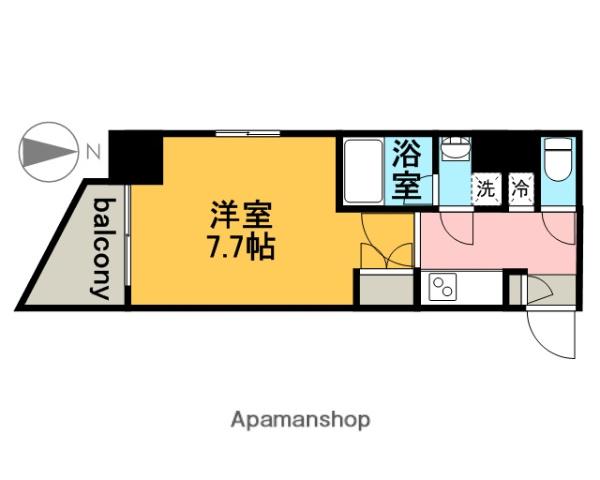 アマーレ葵(1K/5階)の間取り写真
