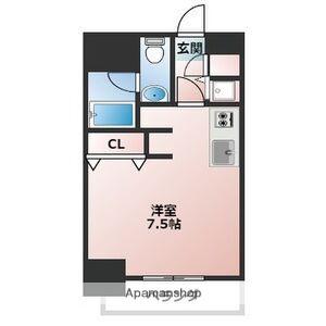 エグゼプレジオ(ワンルーム/12階)の間取り写真