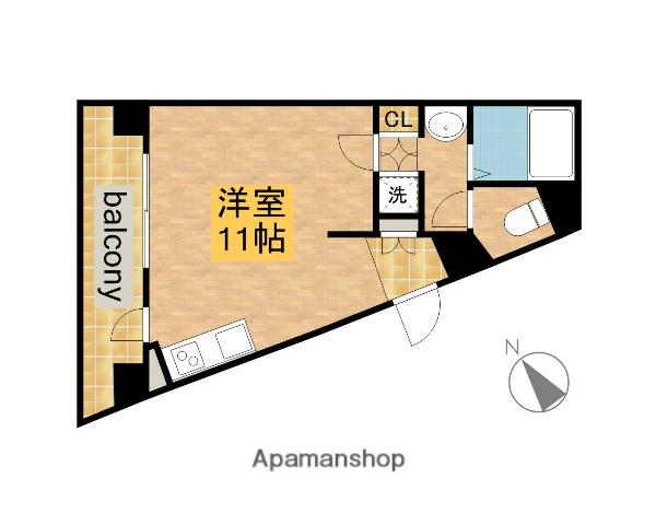 リエス東別院(ワンルーム/3階)の間取り写真