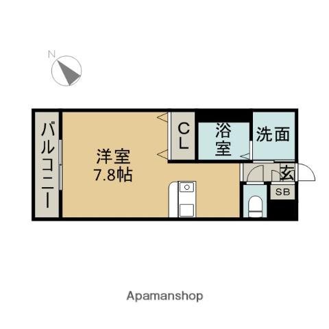 プレサンス鶴舞駅前ブリリアント(ワンルーム/10階)の間取り写真