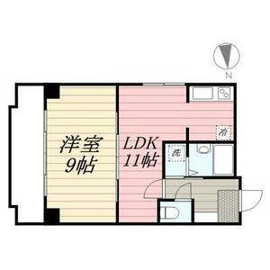 レインボー第3金山(1LDK/5階)の間取り写真
