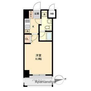 ASレジデンス上前津(1K/3階)の間取り写真