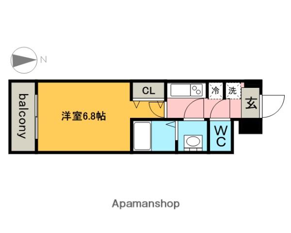 インプルーブ鶴舞(1K/10階)の間取り写真