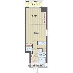 ライブコート泉(1LDK/15階)の間取り写真