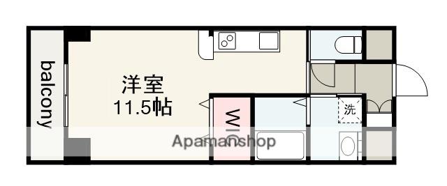 CASONE ASSO(1K/2階)の間取り写真