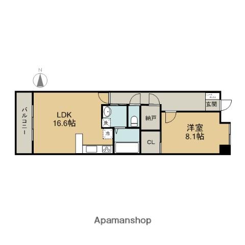 グランアベニュー名駅南(1LDK/10階)の間取り写真