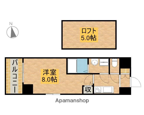 エステムコート名古屋・栄デュアルレジェンド(1K/5階)の間取り写真