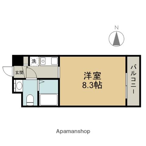 LA DOUCEUR新栄(ワンルーム/5階)の間取り写真