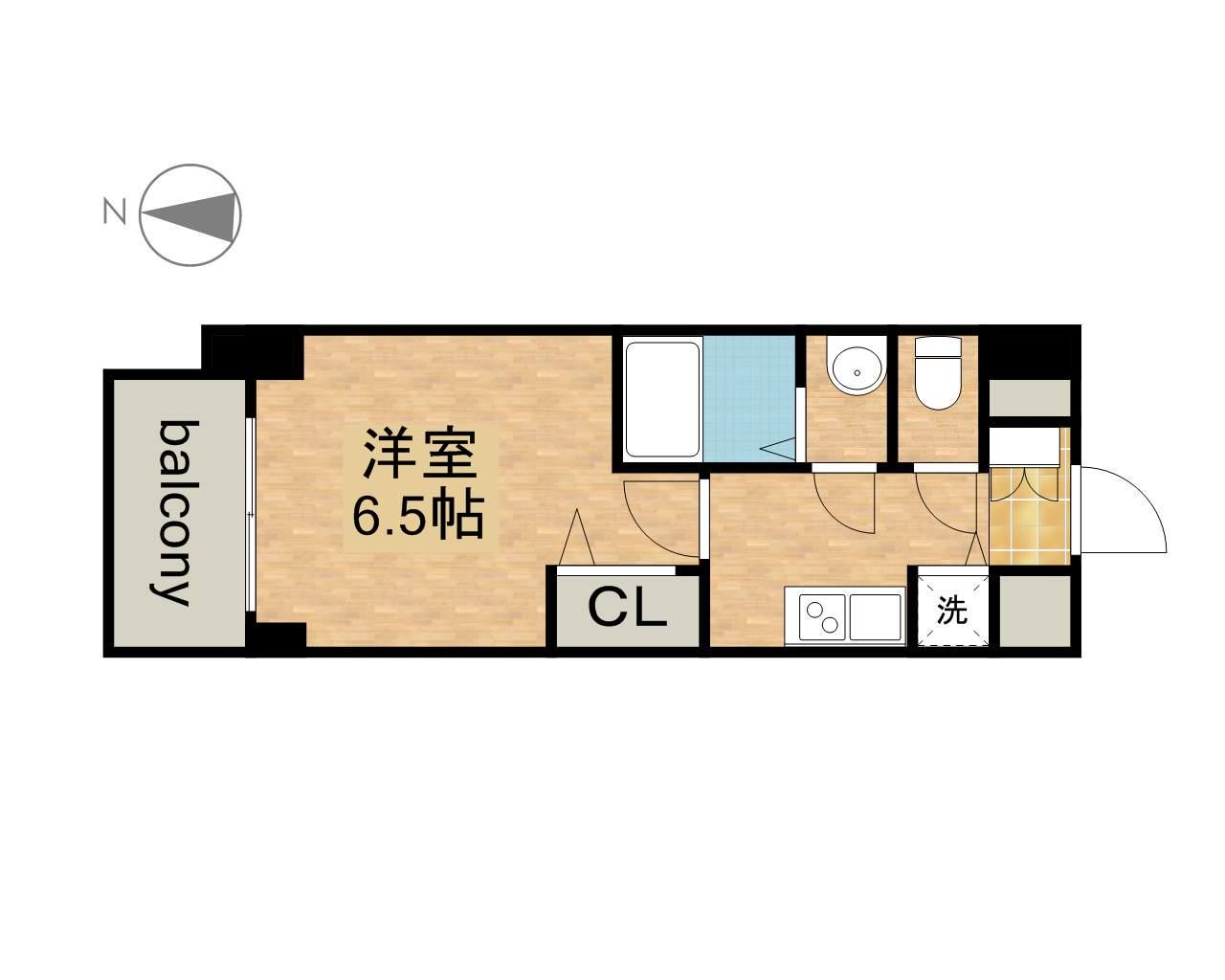 プレサンス丸の内レジデンスⅢ(1K/10階)の間取り写真