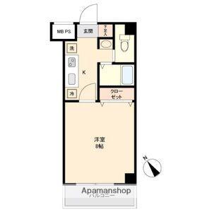 WILLDO日比野(1K/4階)の間取り写真