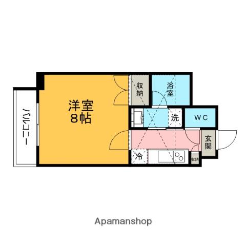 レジデンス金山スクエア(1K/11階)の間取り写真