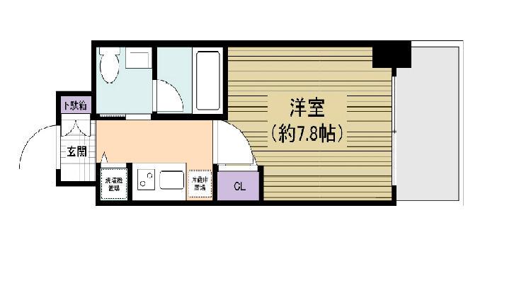 ALATO丸の内(1K/12階)の間取り写真