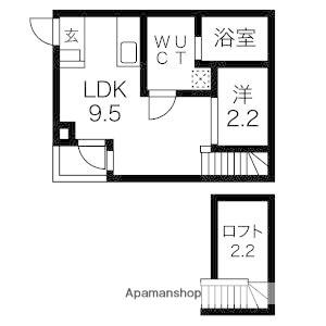 REX新栄(1LDK/2階)の間取り写真