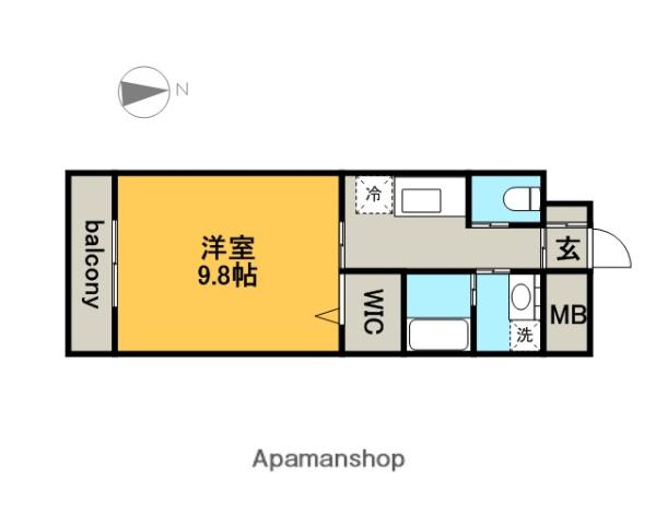 BERG大須(1K/3階)の間取り写真