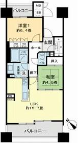 ベレーサ鶴舞公園(2LDK/9階)の間取り写真